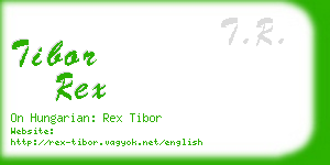 tibor rex business card